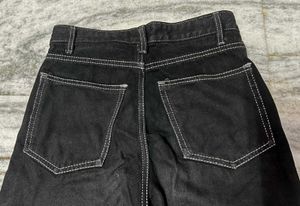 Black Wide Leg Cargo Pants