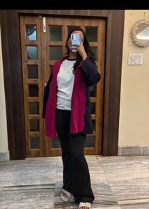 Stylish Two-Tone Coat