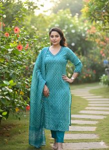 Pure Jaipuri Cotton Suit Set