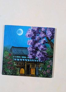 Mini Japanese Moonlight Painting
