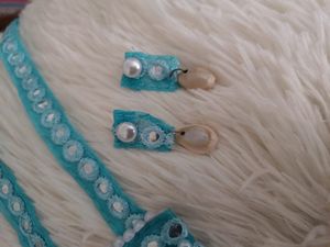 Beautiful And Elegant Sky Blue Long Necklace