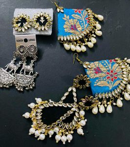 Hand Made 4 pair Combo Earrings