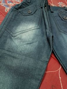 Denim Look Cotton Pant