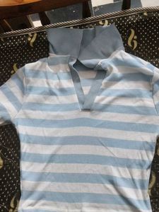 Striped V-Neck Top