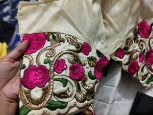Bridal Embroidered Saree( Fine Net) Heavy