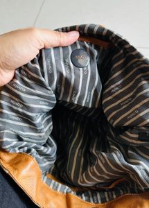 Mimco  Saas Tan Leather Sling Bag