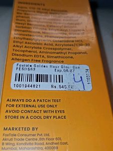 Foxtale Glow Sunscreen