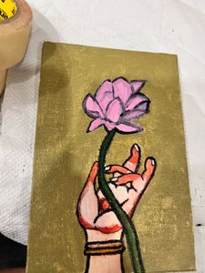 Hand &amp; Lotus Painting