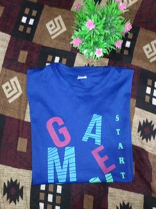 Blue Graphic Print T-Shirt