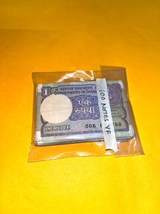 Rare 1 Rupee Notes - 100 Pack