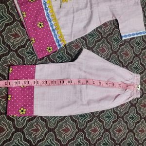 Pink Top And bottom Set🌼