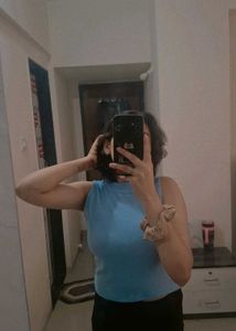 Blue Sleeveless Top