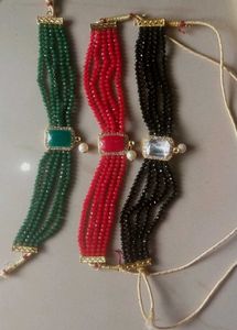 Beaded Choker Necklace Set Of 3