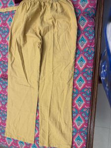 Wide Leg Beige Pants