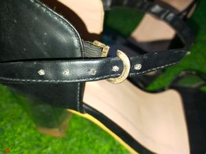 Stylish Black Transparent Girls Heels Uk 4.5 Diwal