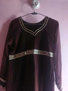 Brown long kurti