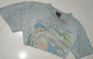 Y2k Cropped Oversized Tshirt