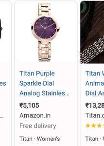 Titan New Women Purple Analogue Watch 2480WM02