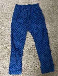 Patterned Blue Pants