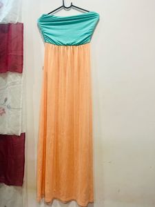 Mint &amp; Peach Maxi Dress