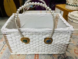Decorated Rope Basket Only 1 Piece