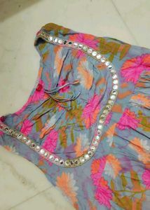 Floral Print Kurta Set