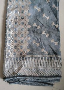 Beautiful Grey Party Saree