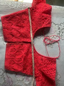 Carrot Pink Lace Blouse