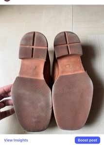 Brown Croc Embossed Loafers