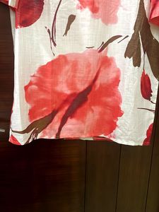 Floral Print Tunic Top