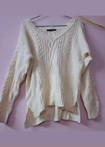 White Pullover Sweater