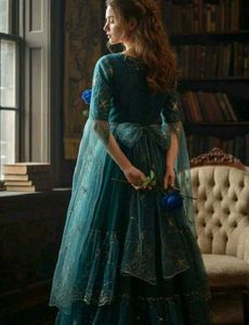 Tonight Ofr❤️‍🔥Teal-Emerald Metallic &amp; Embroidery
