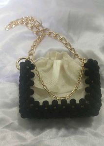 Hand Made Velvet Beads Baby Bag