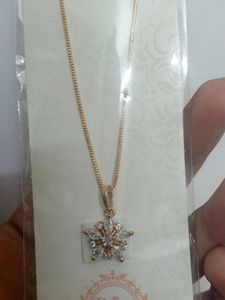 Anti Tarnish Snowflake Snake Chain Pendant ✨💌