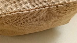 Embroidered Jute Tote Bag