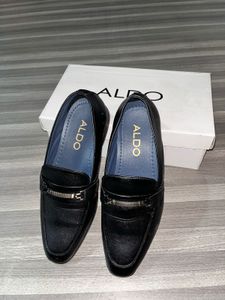 ALDO Black Leather Loafers