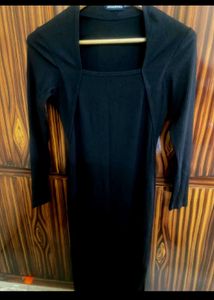 Full Length Bodycon Black Dress