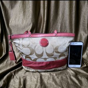 Coach Signature Canvas Tote Bag