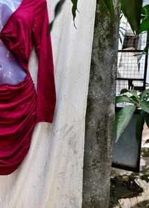 I. Red Bodycon Mini Dress