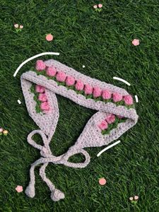 𓍢ִ໋🀦Crochet tulip Head Band𓍢ִ໋🀦