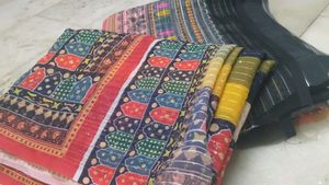 Two Rainbow Colour Sarees🌈✨💖