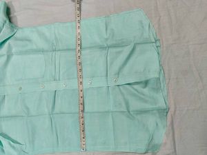 Pure Silk Mint Green Formal Shirt