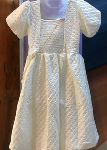 Ivory Textured Mini Dress