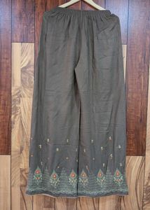 Brown Cotton Frock with Divider Shalwar – Sozni