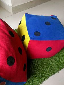 Dice Shaped Cushions - Soft toy 2 Piece