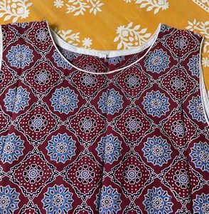 Patterned Casual Short Kurti