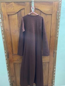 Elegant Brown Maxi Dress