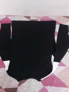 Beautiful Black And White Color Full Sleeve Shirt