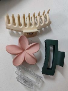 Korean Hair Clip Bundle - 4 Pieces