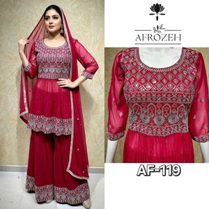 Elegant Maroon Kurta Set 1500 Price